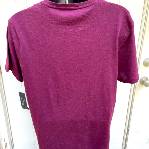 Marc Anthony, Short Sleeve, Shirt, Burgundy, Size Large - Picture 2 of 4